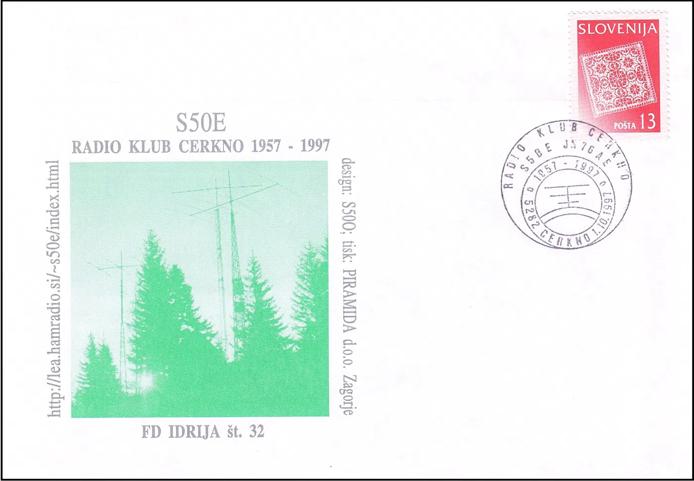 S50E RADIO KLUB CERKNO 1957 - 1997